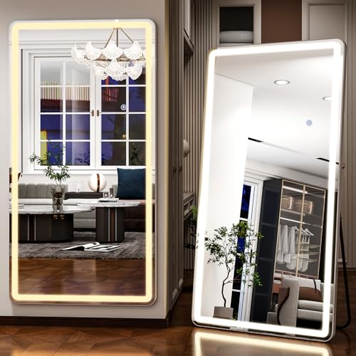 76"x 34" Full Length Mirror with Lights (76"L x 34"W)
