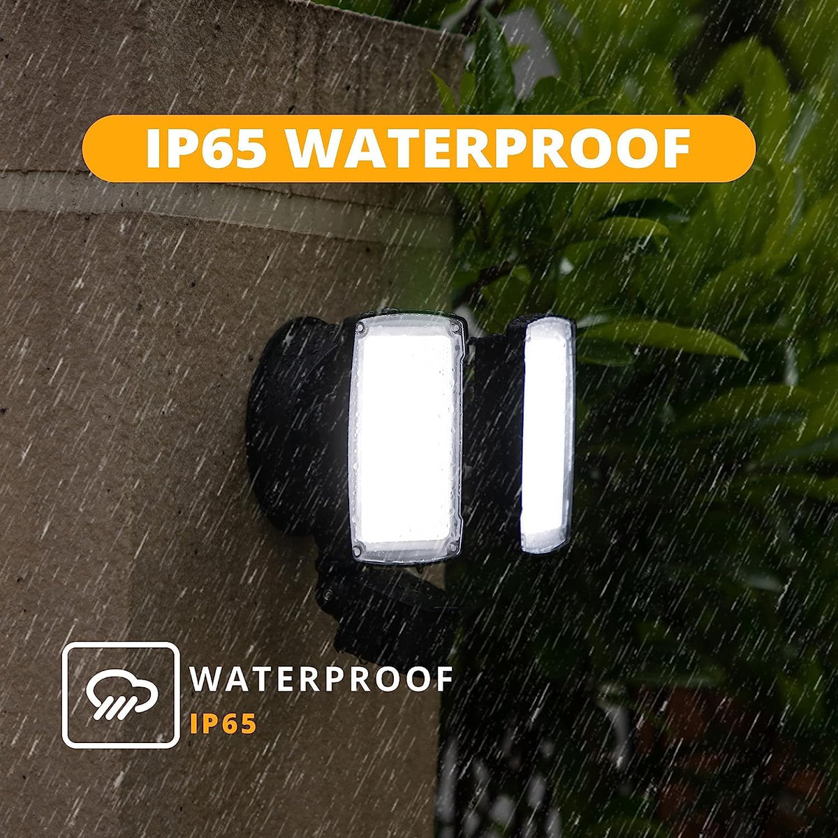 19W LED Flood Light Motion Sensor Outdoor (Black / 1pack)