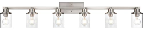 6 Light Track Lighting Kit Brushed Nickel Track Lighting Fixtures (Brushed Nickel / 6 Light)