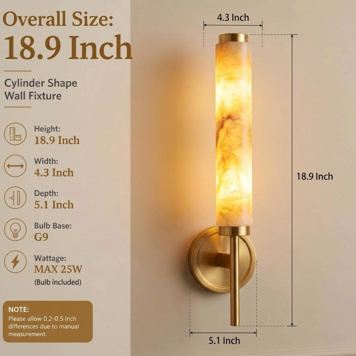 Alabaster Wall Sconces Set of 2