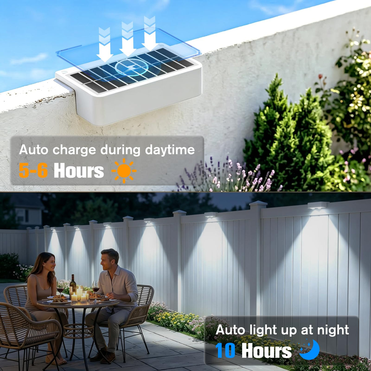 Solar Deck Lights Outdoor 16 Pack (White / 16 Pack)