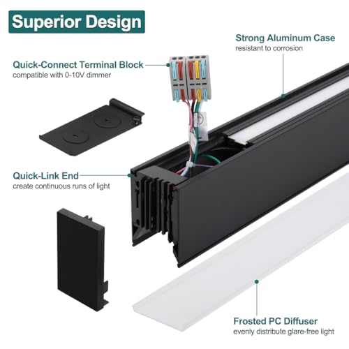LED Linear Light with Up and Down Lighting