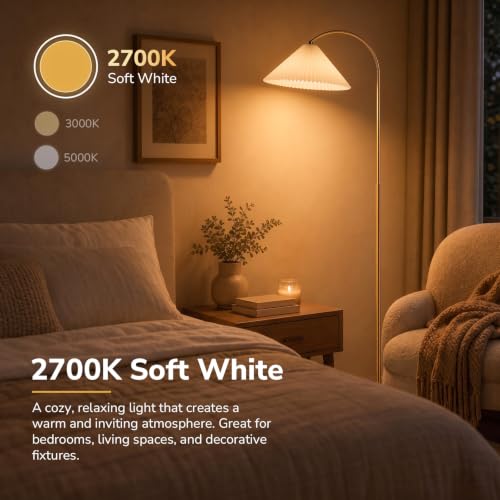 100079 LED Light Bulbs 60 Watt Equivalent A19 E26 Standard Medium Base