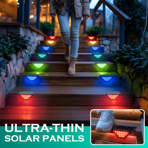6 Pack Solar Step Lights for Outside