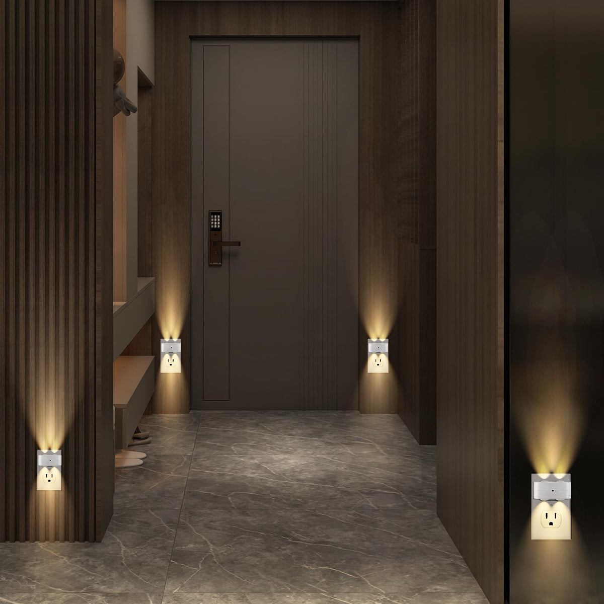 4 Pack LED Night Light Plug into Wall (Soft White)
