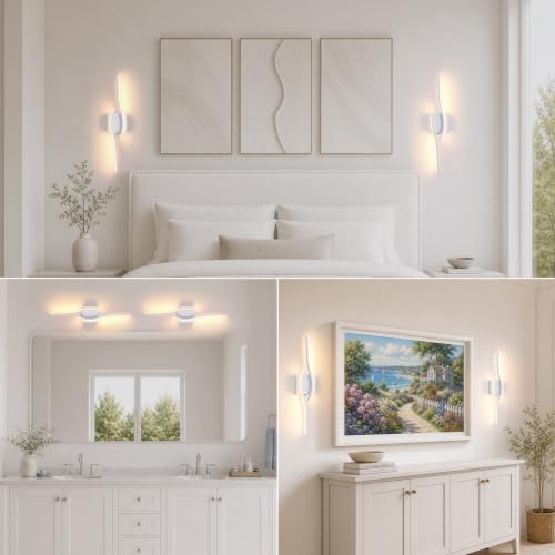 Battery operated wall sconce Set of 2