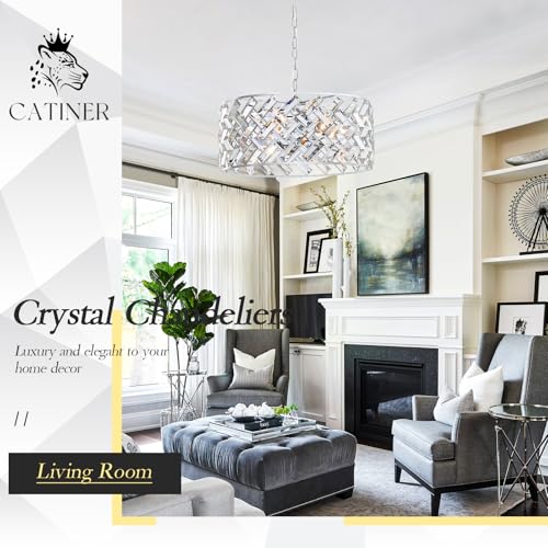18" Chrome Crystal Chandelier (Large Chrome)