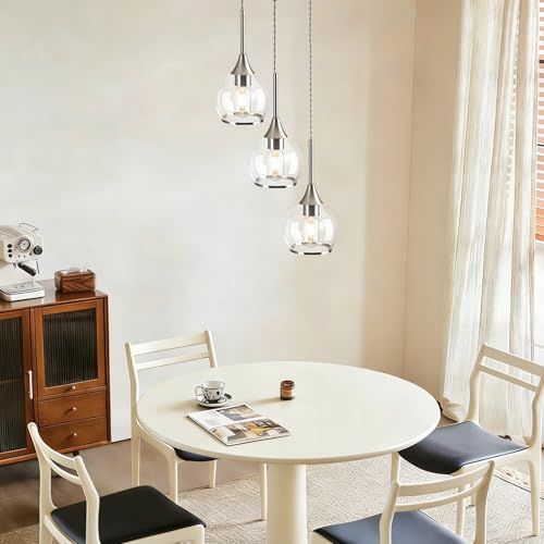 Island Light for Kitchen (Brushed Nickel / 3-Light-A)