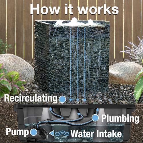 AquaBasin 45 Fountain and Water Feature Basin for Landscape and Garden (98 gallon)