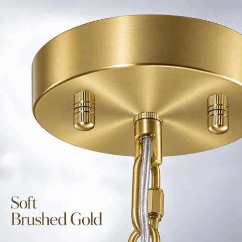Gold Crystal Chain Chandelier for Dining Room (Gold / 3 Light)