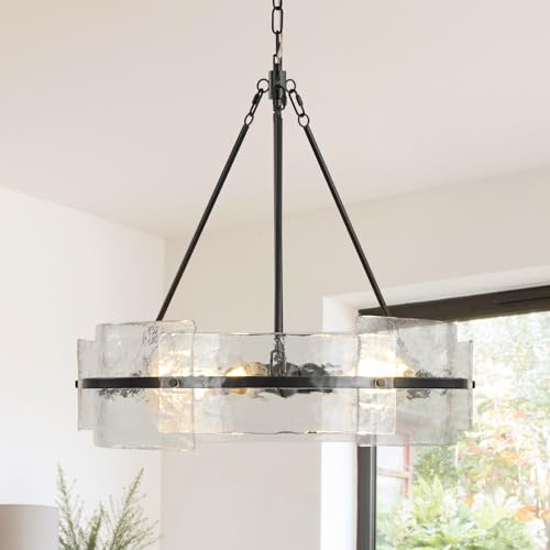 Modern Black Chandeliers for Dining Room (Matte Black)