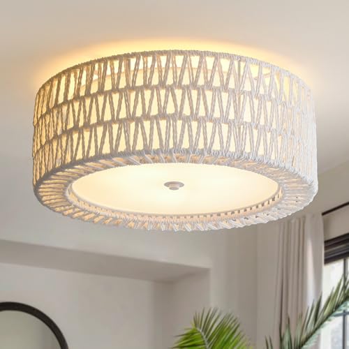 Rattan Ceiling Light Boho Ceiling Light
