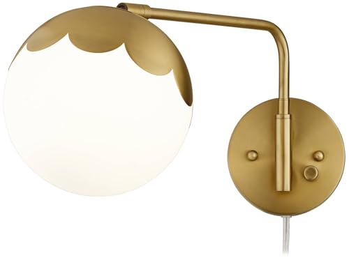 Camila Brass Glass Globe Plug (Brass - Set of Two)