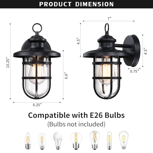 Outdoor Wall Lights Set of 2