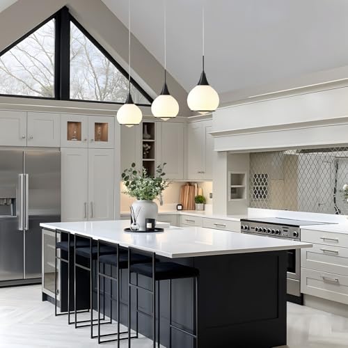Pendant Light Fixtures Kitchen (Black / 2 Pack-6inch)