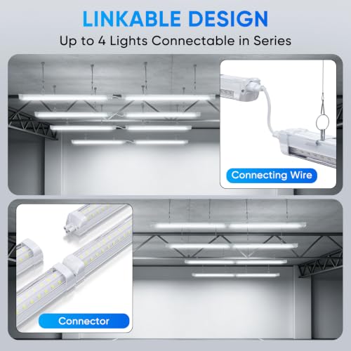 T8 8FT LED Shop Lights 4 Pack