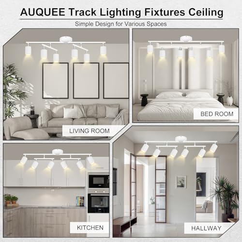 6 Light Track Lighting Fixtures Ceiling (6 light-white)