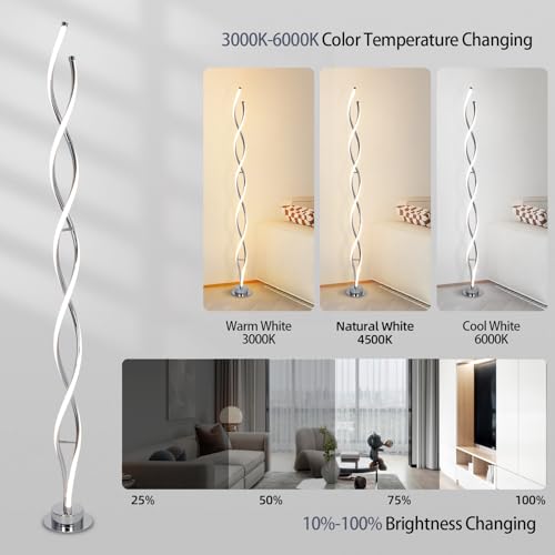 31W LED Floor Lamp (Silver C)