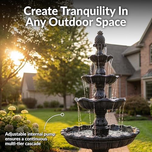 Sunnydaze Grand Courtyard 4 (Black)
