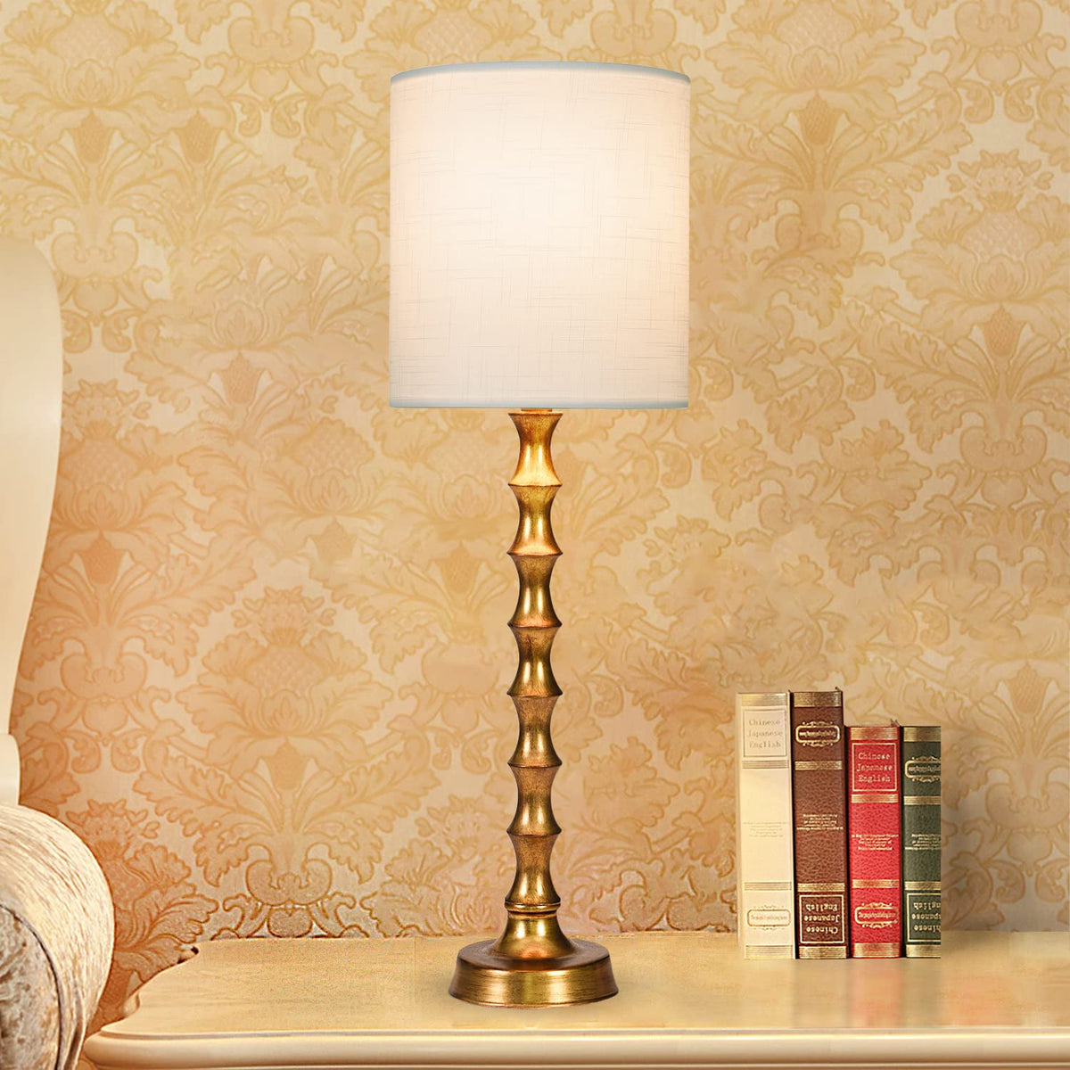 30.5" Buffet Lamps Set of 2 for Living Room (Vintage Gold WHL)