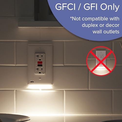 2 Pack GuideLight [for GFCI Outlets] (GFCI / Black)