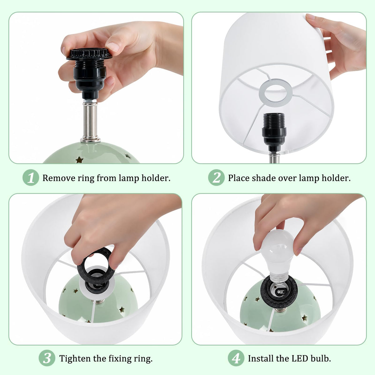 Small Table Lamp (Green)