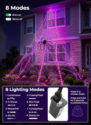 Halloween Spider Web Lights