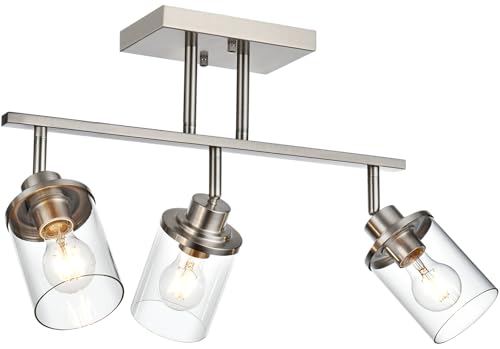 3 Light Track Lighting Kit Brushed Nickel Track Lighting Fixtures (Brushed Nickel / 3 Light)