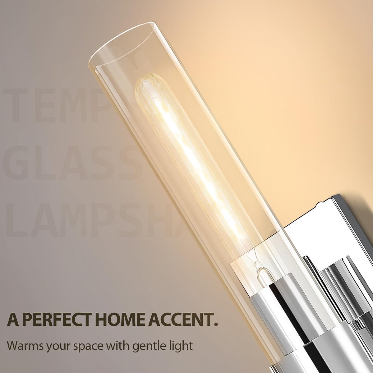 Brass Bathroom Vanity Wall Sconces (Nickle-Warm / 22.8"-2 Packs)