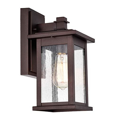 12 Inch Industrial Outdoor Wall Sconce (Bronze / 1 Pack H12")
