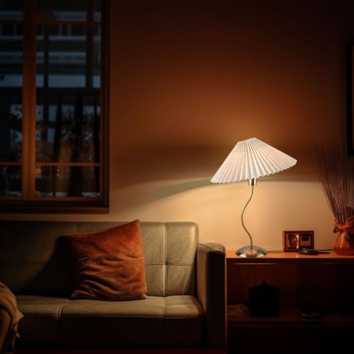 Small Pleated Table Lamp (Copper)