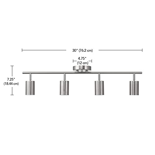 Pratt 4 Light Track Lighting (Brushed Nickel (4-Light))