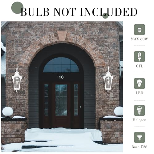 1 Light Modern Outdoor Porch Light Fixture (White - Water Glass / 24.9 Inch - No Function)