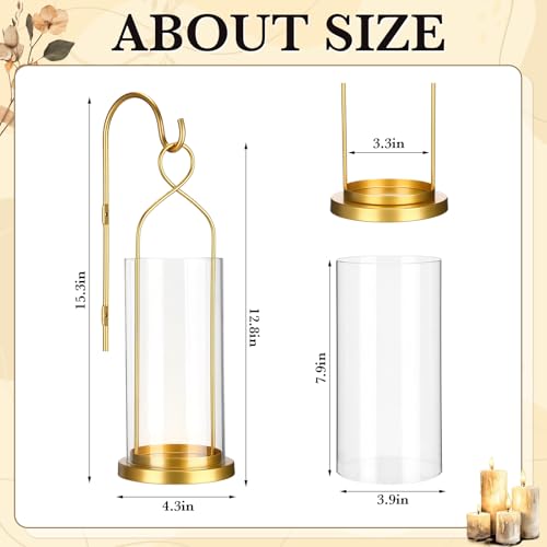Set of 2 Gold Wall Candle Sconces Decor Wall Candle Holder for Pillar Candles (Gold)