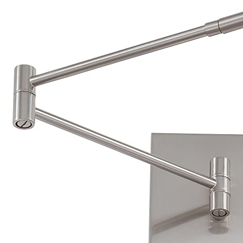 P4318 248 George's Reading Room LED Swing Arm Wall Lamp (Honey Gold)