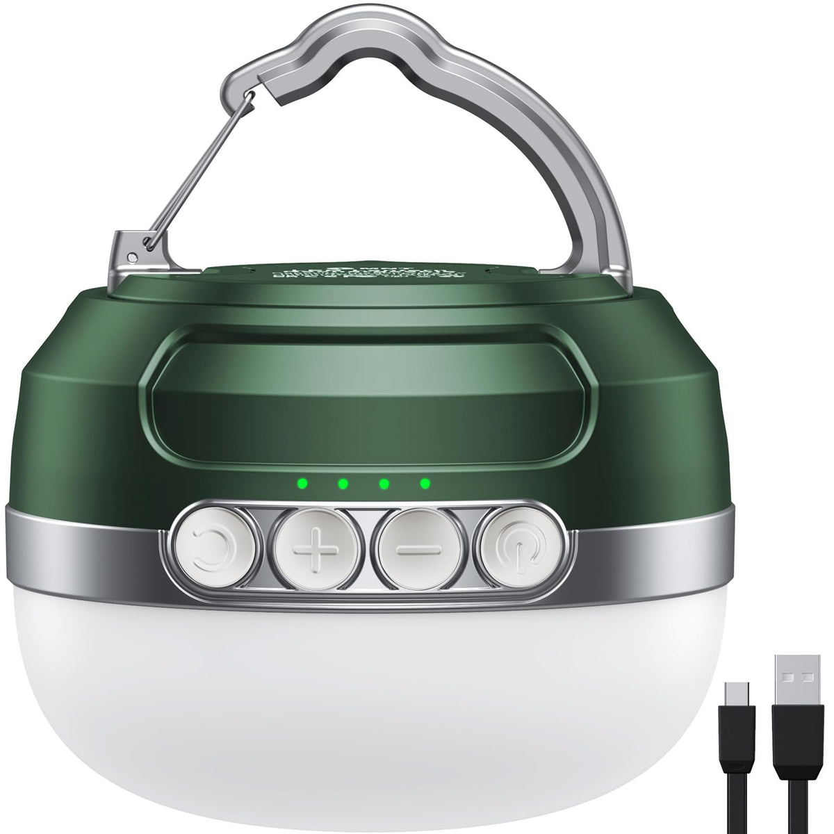 LED Camping Lantern Rechargeable 1400LM (Green)