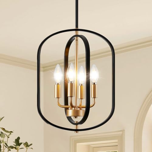 Black and Gold Chandelier for Dining Room