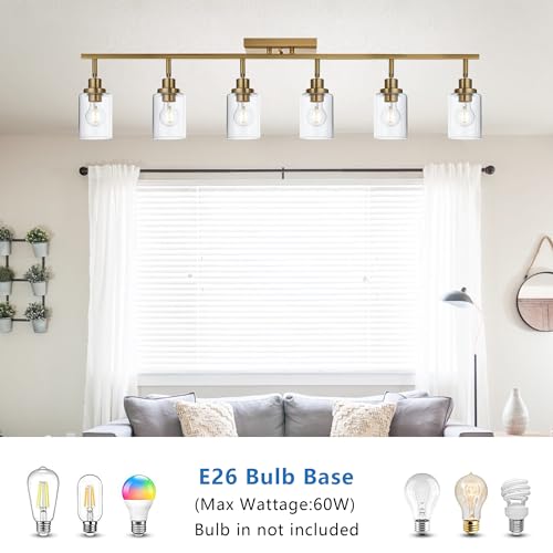 6 Light Multi (Brass / 6-Light)