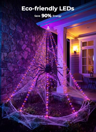 Halloween Spider Web Lights
