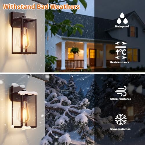 13'' Oil Rubbed Bronze Outdoor Light Fixtures Wall Mount (Oil-Rubbed Bronze / 13.3'')