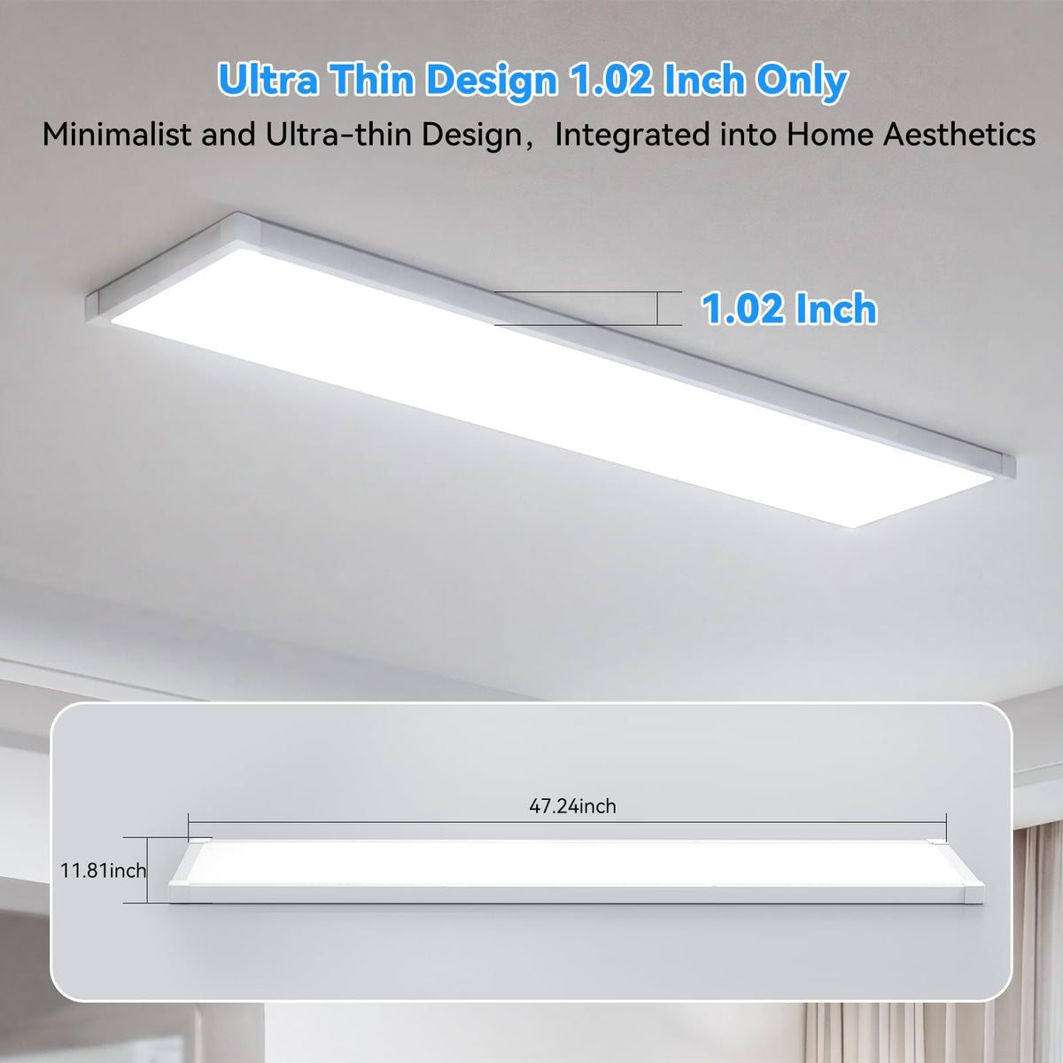 1x4 LED Flat Panel Light Surface Mount