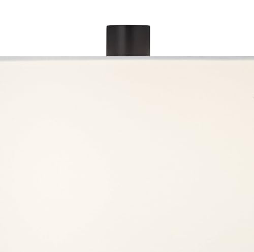 Galaxy 32" Large Table Lamp Black Geometric Base Dual USB Sculptural