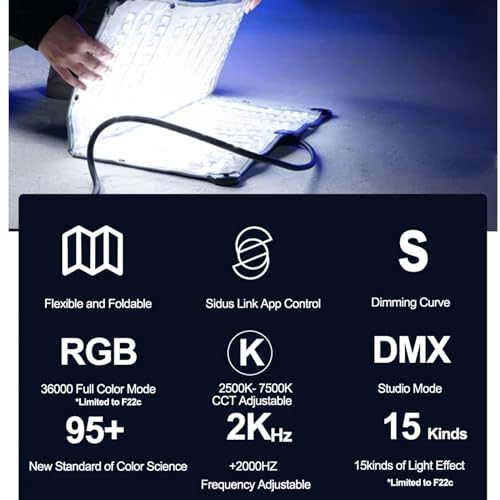 Amaran F22C 200W RGBWW Flexible Led Video Light 2500K~7500K