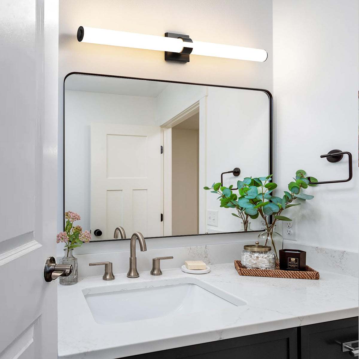 Bathroom Vanity Light (Black / 39 INCH)