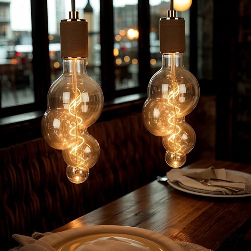 4W Filament 2700K Warm Lights (Oversized Special Bubble Lights(dimmable))