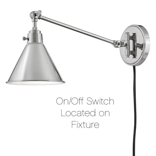Arti Medium Swing Arm Single Light Wall Sconce (Polished Nickel)