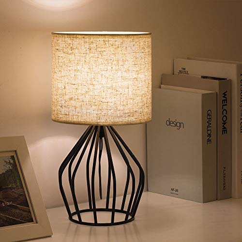 Black Modern Table Lamp (Black)