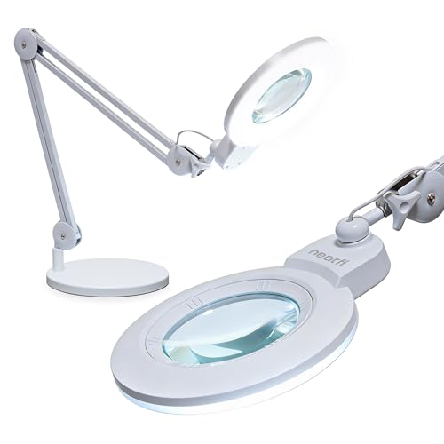 LED Magnifying Lamp with Base (White / 7-inch Lens, Non-CCT with Base)