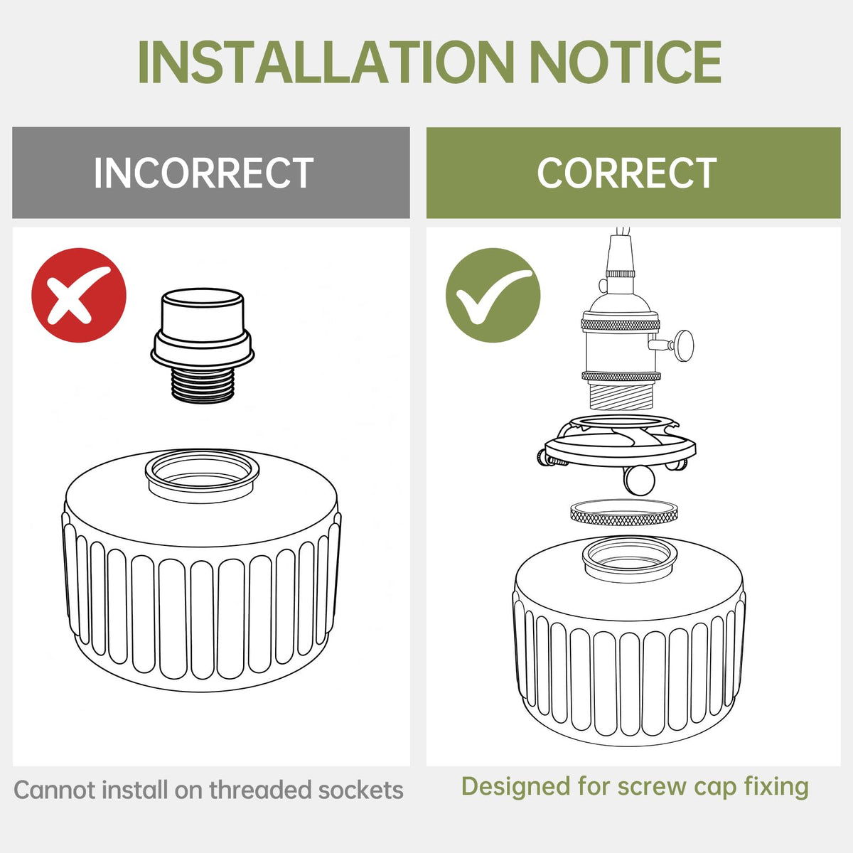 Striped Lamp Shades Replacement (Striped Green)