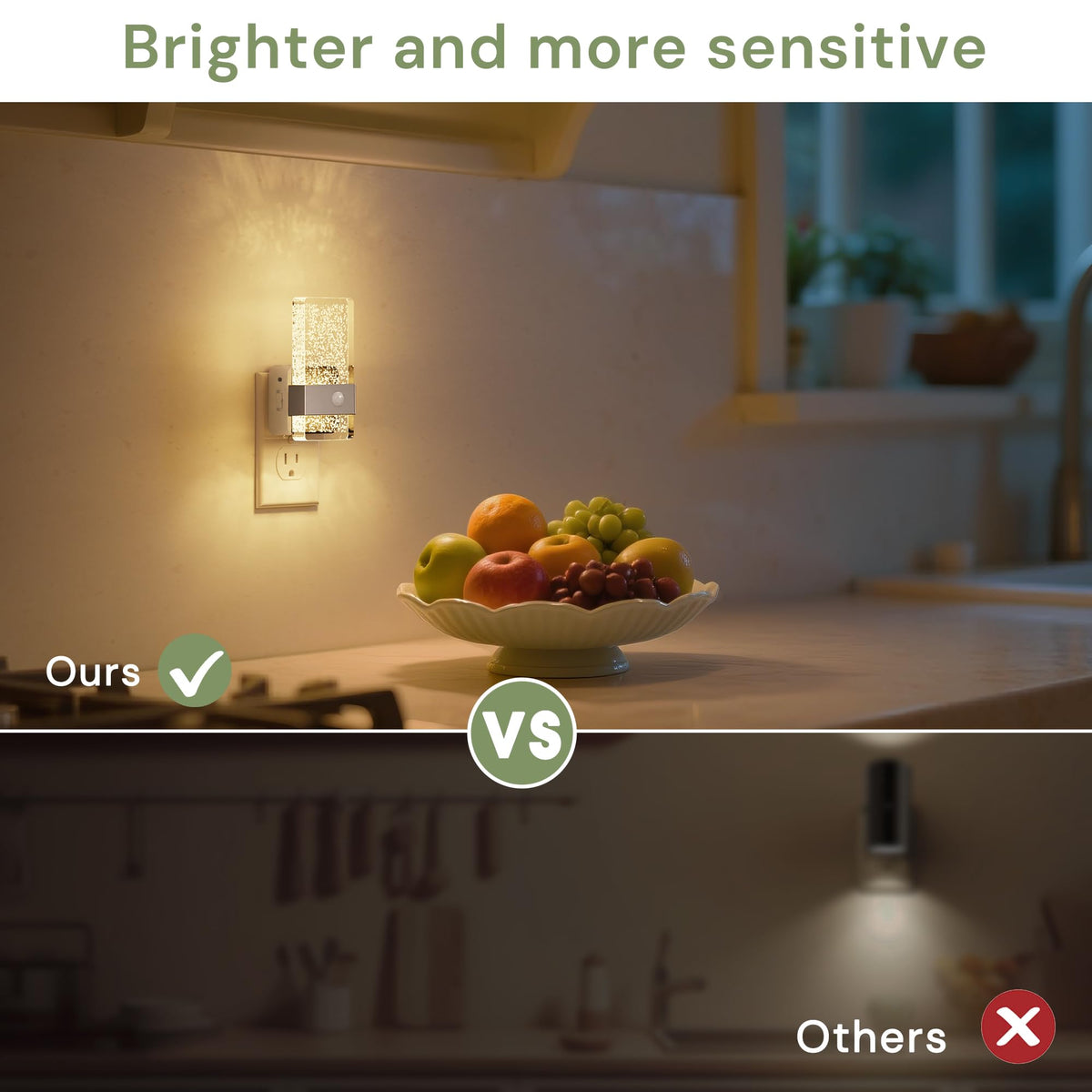 Motion Sensor Night Light (Matte Silver)